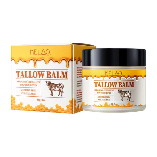 Handmade Whipped Tallow Balm (Unscented/Herb-Infused) - Organic Body Butter with Infused Olive Oil, for Eczema, Rosacea, Baby