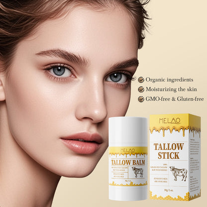 Beef Tallow for Skin, Grass Finished & Grass Fed Beef Tallow and Honey Balm Body & Face Moisturizer, Organic Beeswax and Organic Honey, Light Scent, Moisturizing Natural Formula