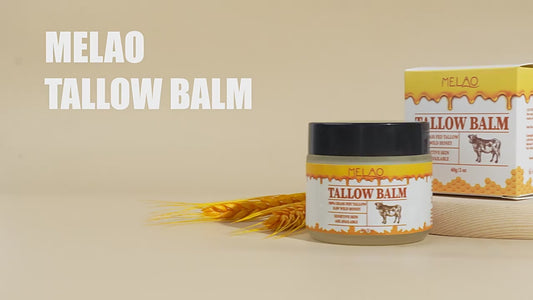 Handmade Whipped Tallow Balm (Unscented/Herb-Infused) - Organic Body Butter with Infused Olive Oil, for Eczema, Rosacea, Baby